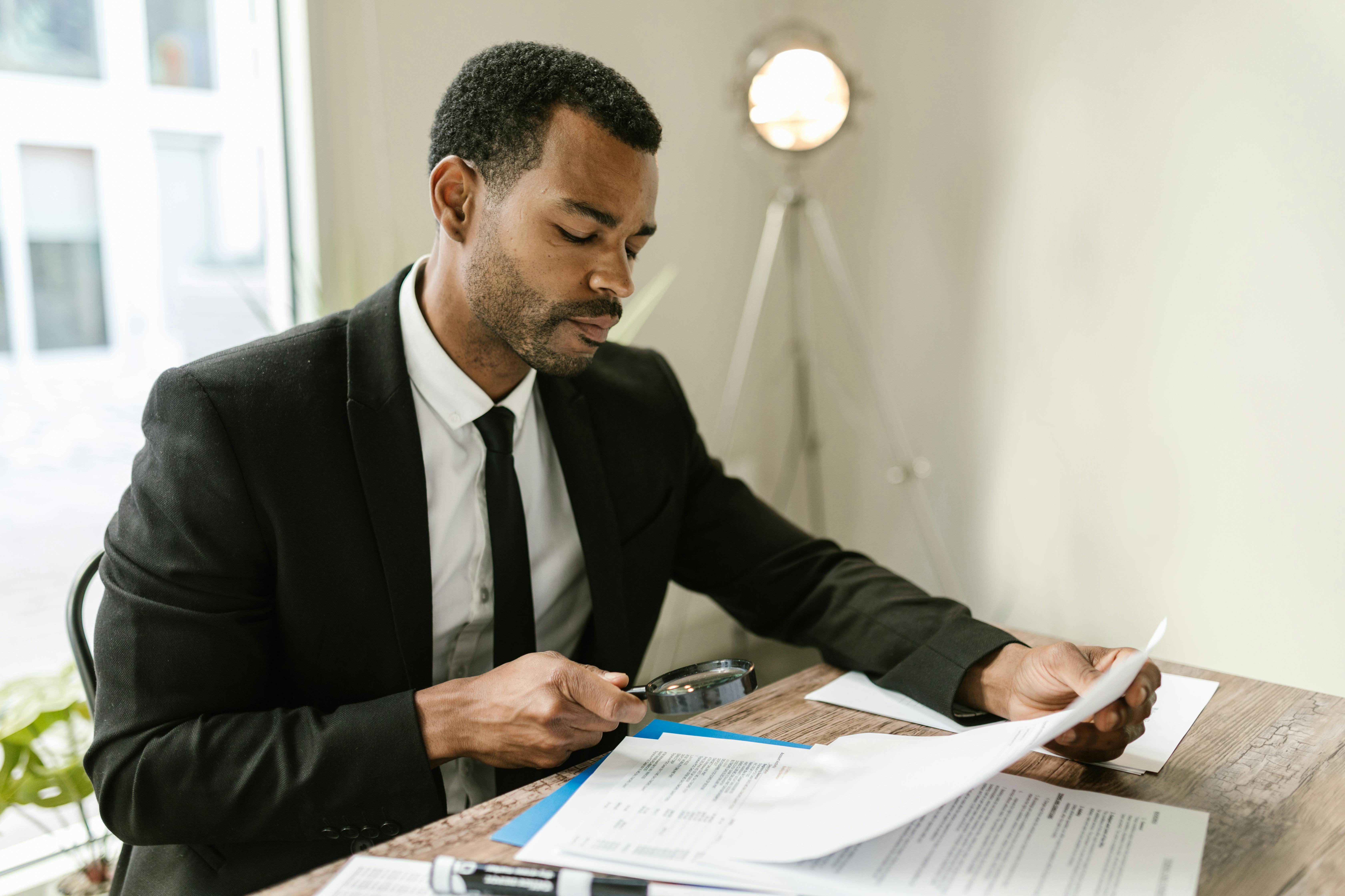 Detailed review of billing paperwork